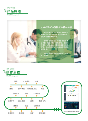 智慧健康驛站新標(biāo)桿 樂佳HW-V9000型多功能健康管理一體機